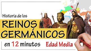 Los REINOS GERMÁNICOS ⚔  Resumen  Visigodos Ostrogodos Francos y Anglosajones [upl. by Stahl]