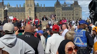 Hundreds attend LGBTQ2S protests and counterprotests in Ottawa [upl. by Inig]