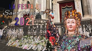 LA FESTA DI SANT’AGATA NEL 2021  CATANIA [upl. by Farrand]