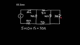 DC Seriesparallel Circuit Total Resistance [upl. by Brenton]