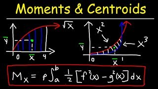 Moment Center of Mass and Centroid  Calculus Problems [upl. by Analaf]