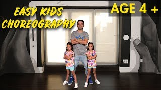 Easy Kids Choreography  Hip Hop Dance Tutorial AGES 4  MihranTV [upl. by Aidas]