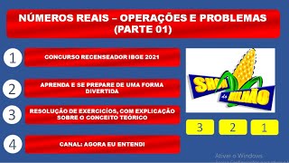 Concurso IBGE 2022  Números Reais  Parte 01  FGV [upl. by Reppiks]