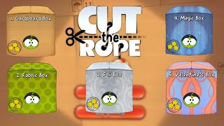 Cut the Rope  Season 01 All Boxes  3 Stars Walkthrough [upl. by Reppep960]