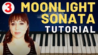 Beethoven Moonlight Sonata Piano Tutorial  Part 3Sheet Music [upl. by Watson]