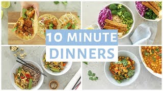 EASY 10 Minute Dinner Recipes  Healthy Dinner Ideas [upl. by Llenrup]