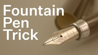 Fun Trick with Fountain Pens [upl. by Dnomsed]