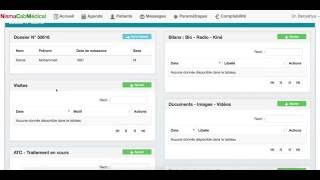 Logiciel Gestion Cabinet Médial Dossier Patient  3 [upl. by Sternick313]