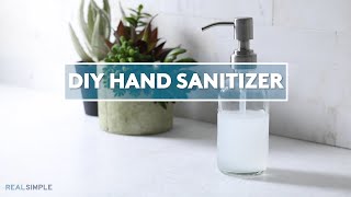 HOW TO MAKE HAND SANITIZER  World Health Organizations amp NATURAL Recipe [upl. by Lemor685]