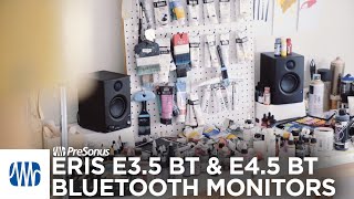 PreSonus Eris Bluetooth Monitors E35 BT and E45 BT [upl. by Idnal624]