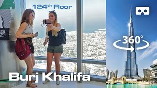 Burj Khalifa  Dubai 360 degree VR [upl. by Kred916]