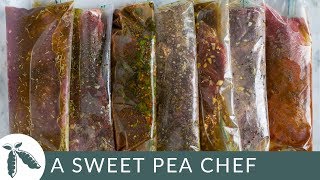 7 Best Steak Marinades Freezer Ready Meal Prep [upl. by Cinimod941]