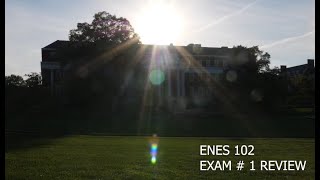 ENES 102 Exam 1 Review [upl. by Shelly943]