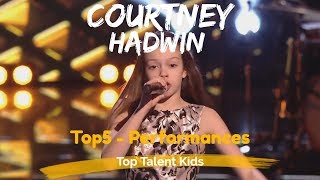 🌟 COURTNEY HADWIN 🌟 TOP 5 PERFORMANCES  AGT  VOICE KIDS [upl. by Rubin]