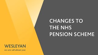 NHS Pension Changes [upl. by Lindahl]