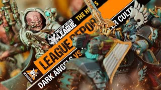 Dark Angels vs Genestealer Cults  Warhammer 40k League Report [upl. by Remat]