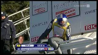 Gregor Schlierenzauer  VancouverWhistler 2009  149m [upl. by Noiraa747]