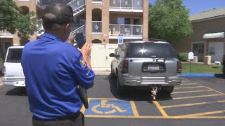 Phoenix drivers caught parking in disabled hash marks [upl. by Hallam665]