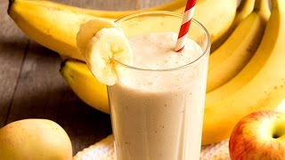 Apple Banana Smoothie  Healthy Juice Recipes [upl. by Pinsky]