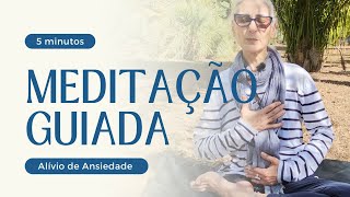 Meditação Guiada 5 Minutos redução dos sintomas de ansiedade e depressão [upl. by Gnek]