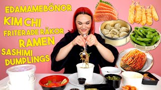 EN OKLIPPT MUKBANG  Asiatisk plockmat [upl. by Eglantine]