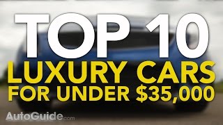 Top 10 Best Luxury Cars For Under 35000  Best Affordable Luxury Cars [upl. by Atiker]