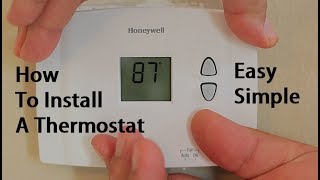 How To Install Replace A Thermostat [upl. by Mafala947]