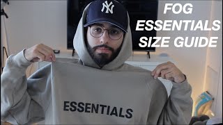 FEAR OF GOD ESSENTIALS SIZE GUIDE AND FIT [upl. by Richara]