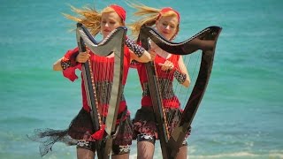 PIRATES of the CARIBBEAN Medley Harp Twins Electric Harp [upl. by Enimzaj]