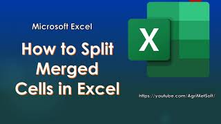 How to Split Merged Cells in Excel [upl. by Lydia]