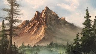 Paintings by Justin  lakeview mountain full painting unedited [upl. by Scheers]