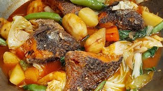 Pocherong Tilapia  Pocherong Isda Recipe  Fish Potchero  Lutong Pinoy  Mhans Kitchen Atbp [upl. by Ejroj648]