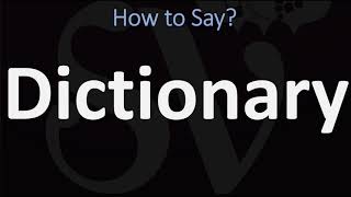 How to Pronounce Dictionary CORRECTLY [upl. by Kcered]