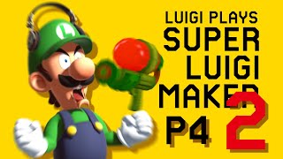 TOO MUCH RAGE  Luigi Plays SUPER LUIGI MAKER 2  PART 4 ft Special Guest [upl. by Enaej]