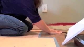 Installing Allure Flooring  Easiest DIY Flooring EVER [upl. by Barraza777]