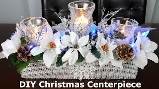 Centerpiece ideas DIY Christmas Glam Centerpiece  Xmas Decor [upl. by Blumenfeld]