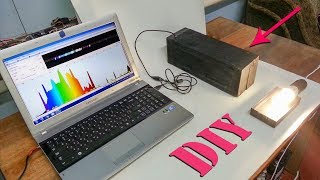 How to Make DIY Spectrometer  Optical spectrum analyzer  Light analysis [upl. by Neenej]