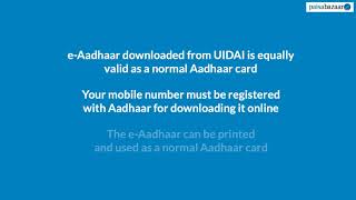 Aadhar Card  How to Download eAadhaar Card Online Using Virtual ID [upl. by Stamata]