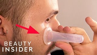 Pull Toxins From Your Skin With Face Cupping System [upl. by Aticnemrac]