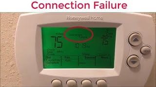 How To Reset Honeywell WIFI Thermostat Connection Failure [upl. by Ahsets]