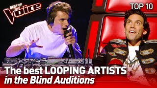 TOP 10  Incredible LIVE LOOPING ARTISTS in The Voice [upl. by Naara]