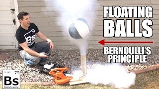 Floating Balls  Bernoullis Principle Visualized [upl. by Ettenwahs]