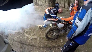 KTM EXC250f Smoke From Exhaust Blow Up [upl. by Susanna]