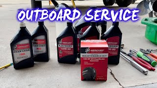 MERCURY OUTBOARD 150 ANNUAL SERVICE  HOW TO [upl. by Angeline421]