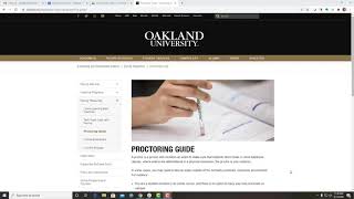 ProctorU Introduction  Faculty Tutorial  Oakland University Moodle [upl. by Tedda305]