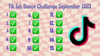 TIK TOK DANCE CHALLENGE SEPTEMBER 2023 [upl. by Niatsirhc]