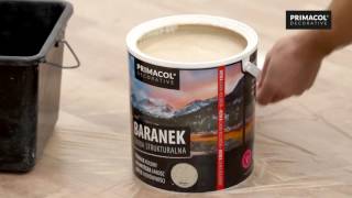 Farba strukturalna Baranek Primacol Decorative film instruktażowy [upl. by Eneluqcaj]