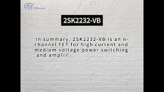 2SK2232VB an Nchannel TO220F packaged MOS tube [upl. by Isma]