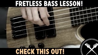 Fretless Bass Lesson with ScottsBassLessons [upl. by Limoli400]