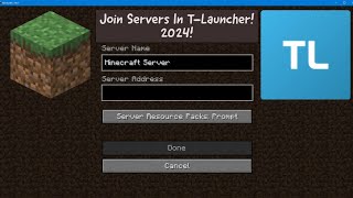 How To Play Servers In TLauncher 2024 [upl. by Ahidam]